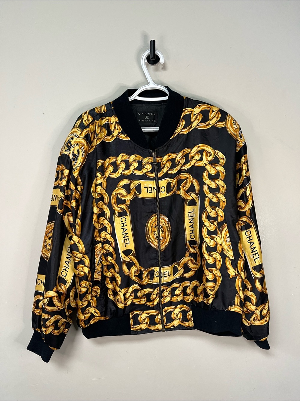Vintage Chanel Style Bomber Jacket